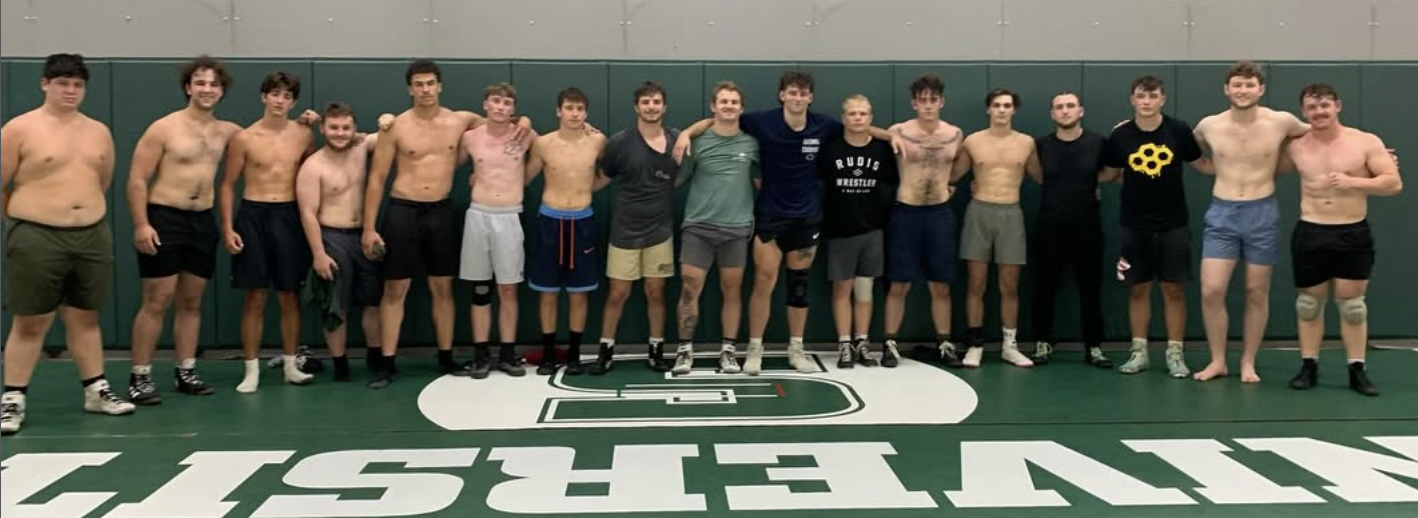 Team photo of the 2025-2026 SRU Rock Wrestling Club